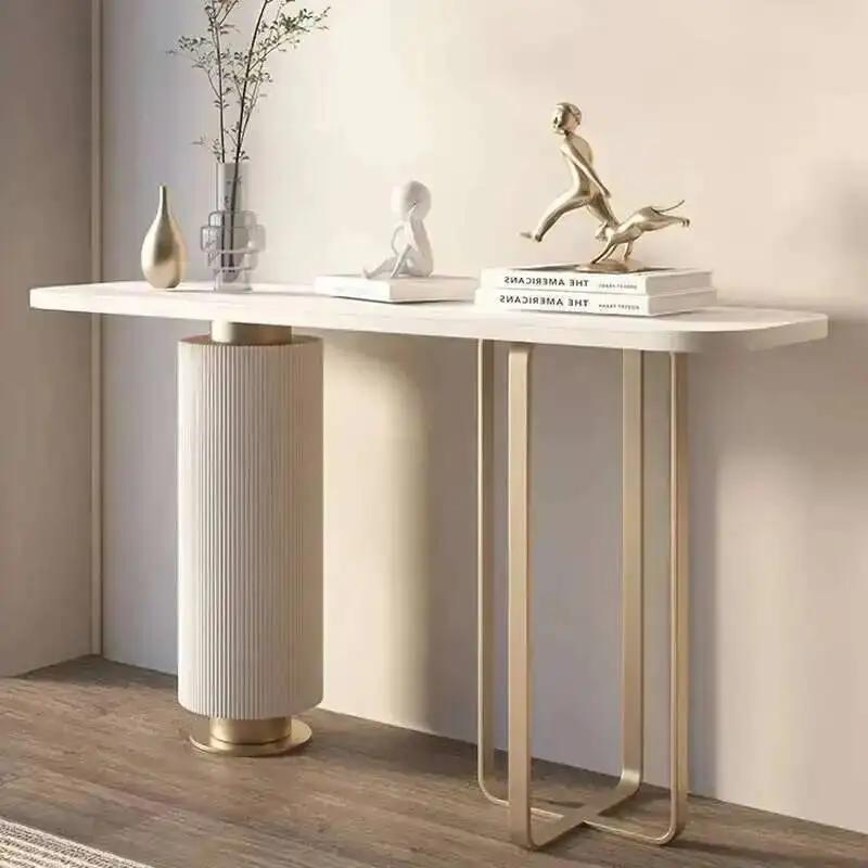 Table d'entrée de couloir, Console de rangement en ardoise de luxe, pour couloir, vue moderne, Bar,