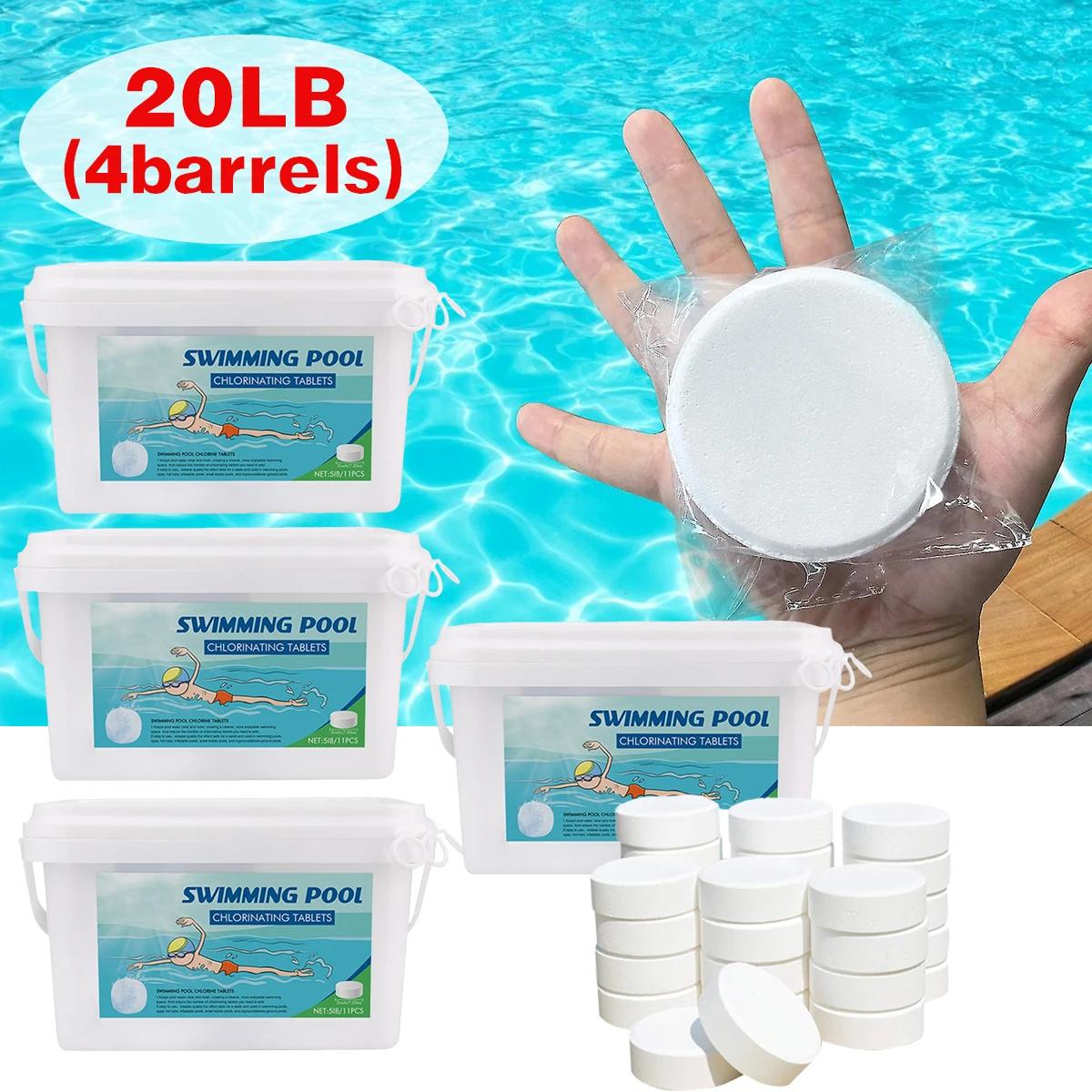 Comprimés combinés de purification de piscine, 20lb, 3 pouces, soins de piscine