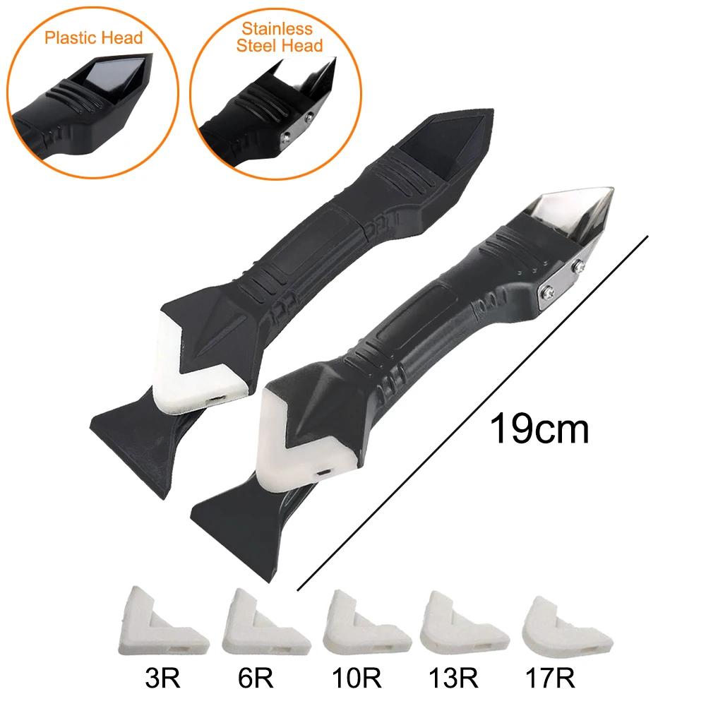 Grattoir en Silicone 5 en 1, ensemble d'outils de dissolvant lisse, finition de calfeutrage, Kit de