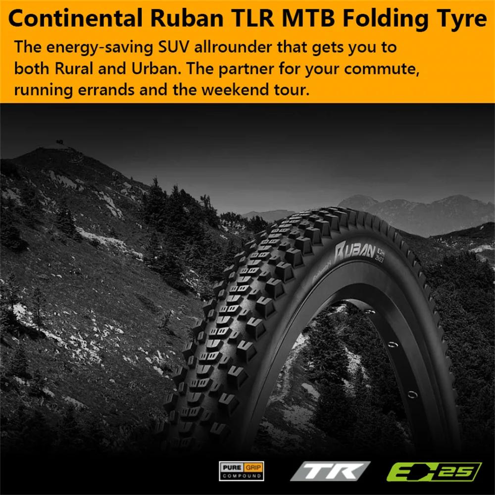 Pneu VTT Tubeless CONTINENTAL RUBAN SHIELDWALL 27.5/29 pouces - TLR E-25 pliant XC pour vélo tout terrain