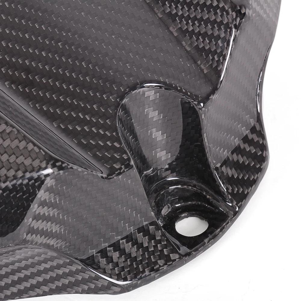 Couvercle avant de réservoir d'essence en Fiber de carbone véritable, boîte à Air, protection du car