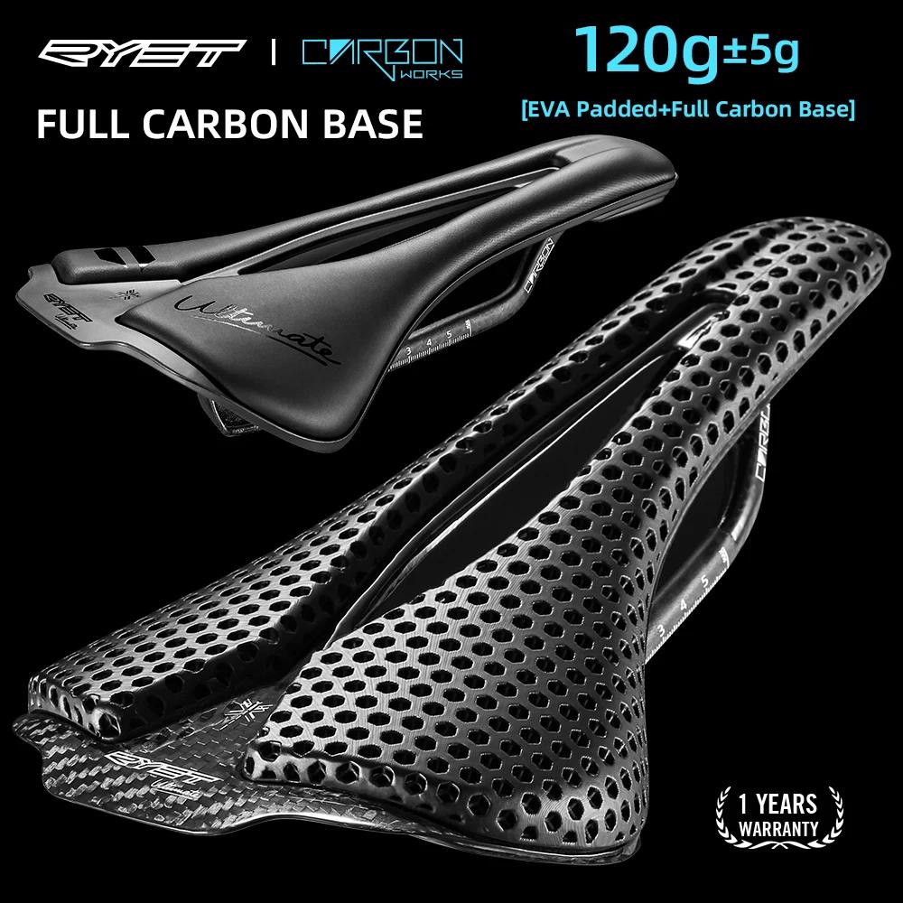 RYET-Selle de vélo imprimée en 3D ultralégère, siège en carbone, siège de vélo pour VTT, gravier, ro