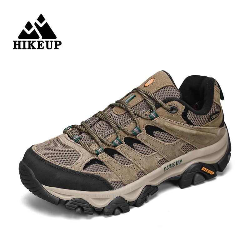 HIKEUP chaussures de randonnée hommes concepteur escalade Trekking baskets pour hommes en cuir Sport