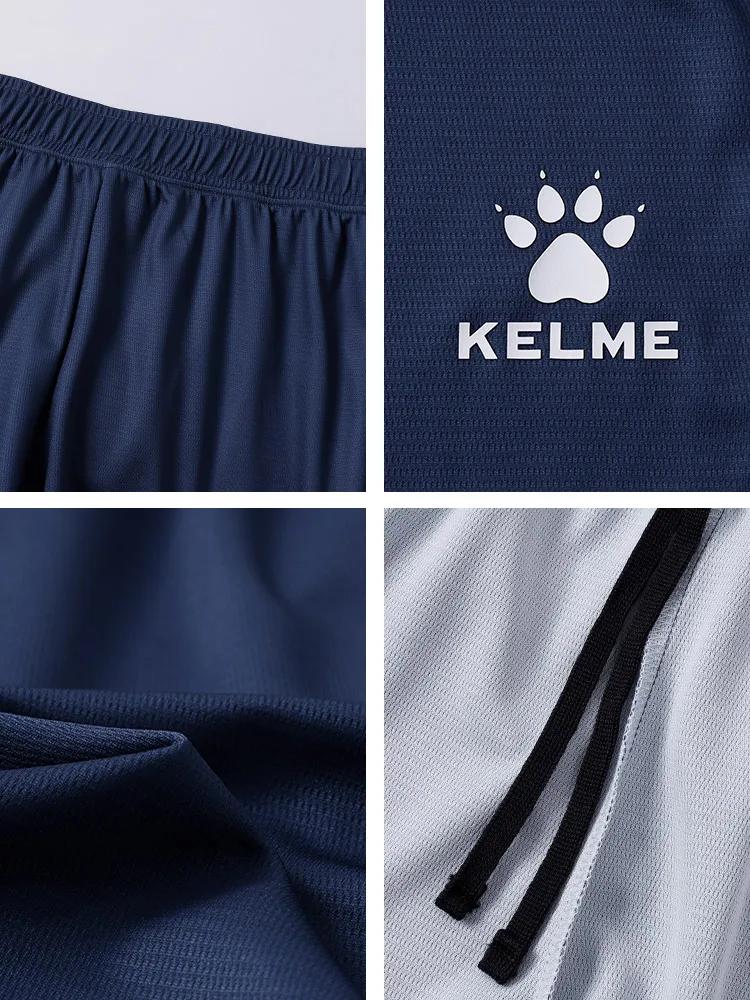 Shorts de football pour hommes Kelme, shorts de sport respirants pour étudiants, pantalons de course