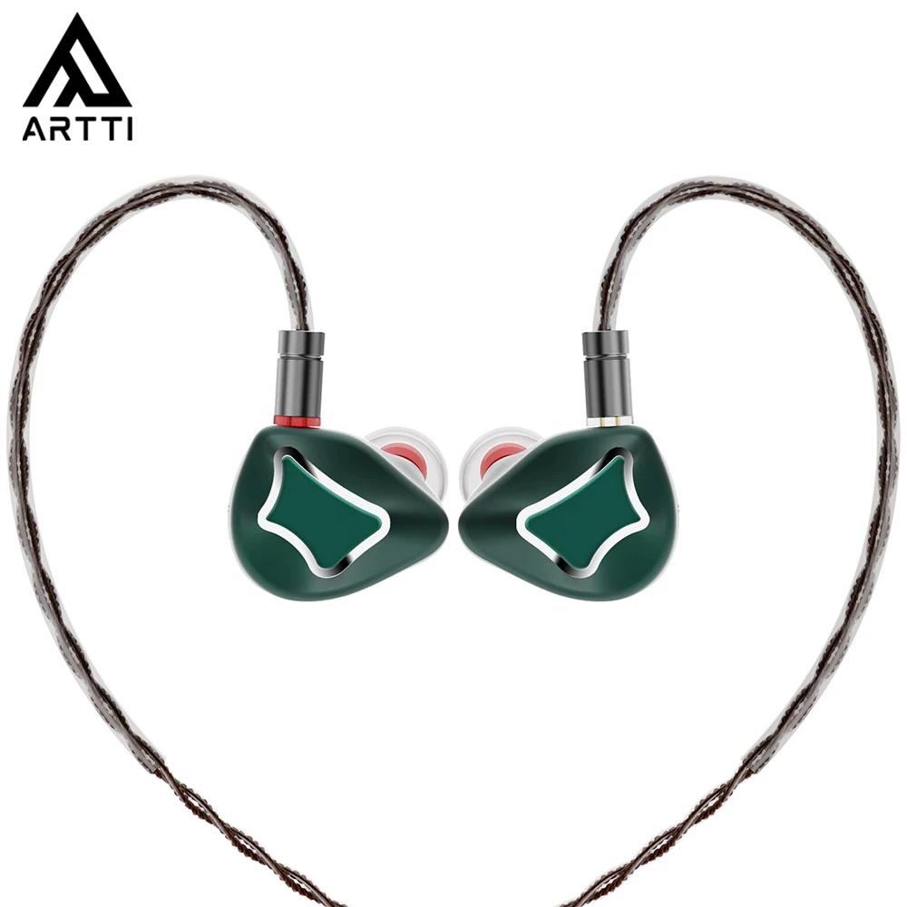 ARTTI-Écouteurs intra-auriculaires HIFI R1 & T10, IEMs 3esse, filaire, pilote dynamique, moniteur st