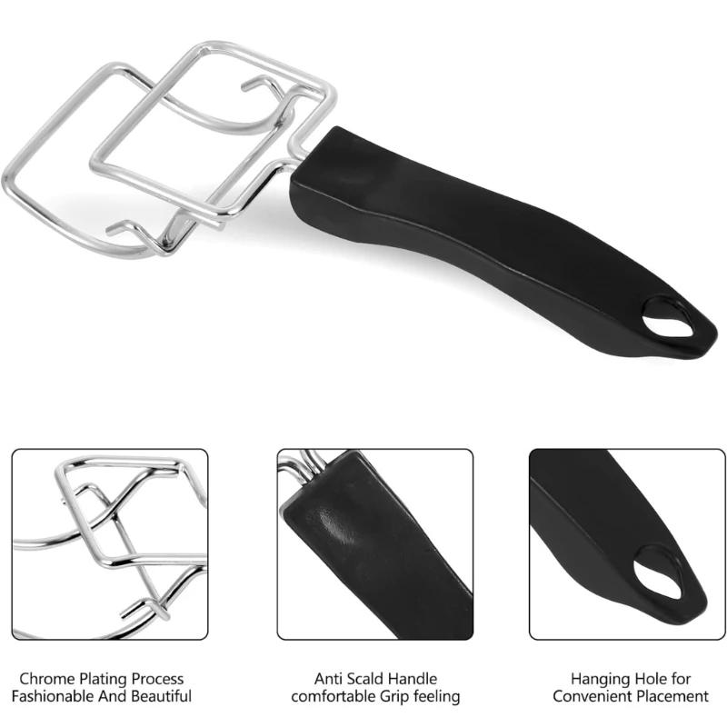 Extracteur plateau four, 2 pièces, Clip gril, grille-pain, Clip alimentaire, poignée plateau four, l