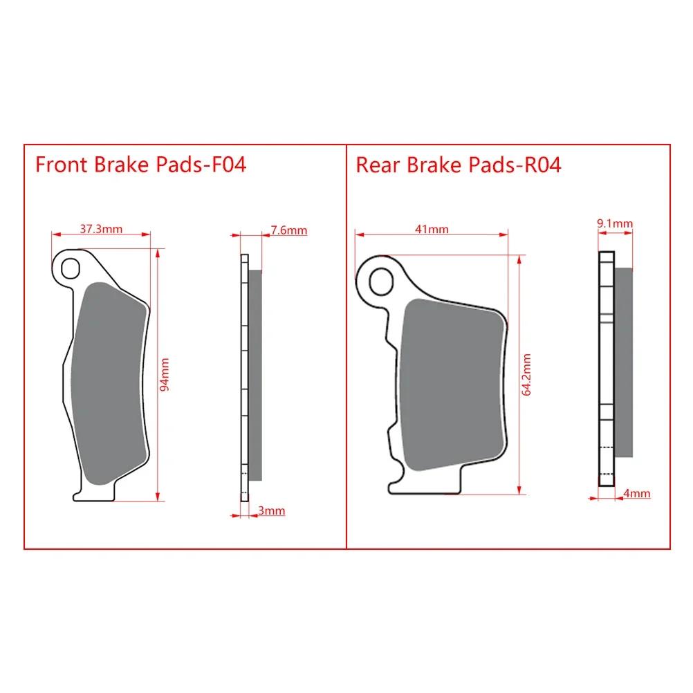 Plaquettes de frein avant et arrière pour moto, frittage en cuivre, accessoires de moto, KTM, HUSQVA