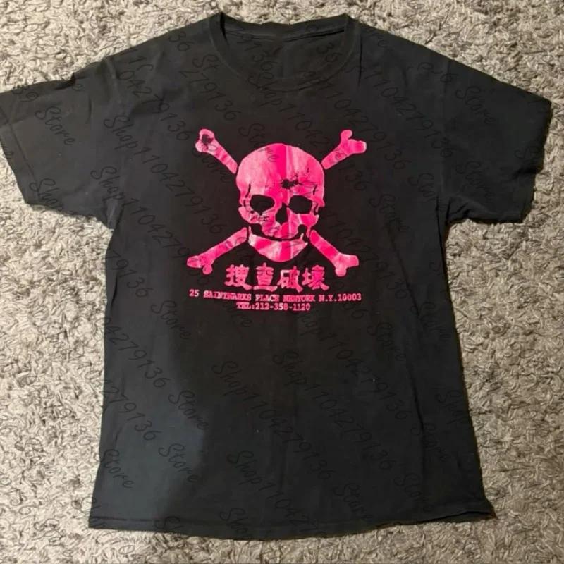 T-shirt Femme Vintage Y2K Années 2000 Anime Mignon Décontracté Imprimé Emo Streetwear Gothique Haraj