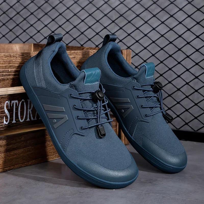 Baskets unisexes larges minimalistes pour hommes, chaussures de marche pieds nus, chaussures à bout