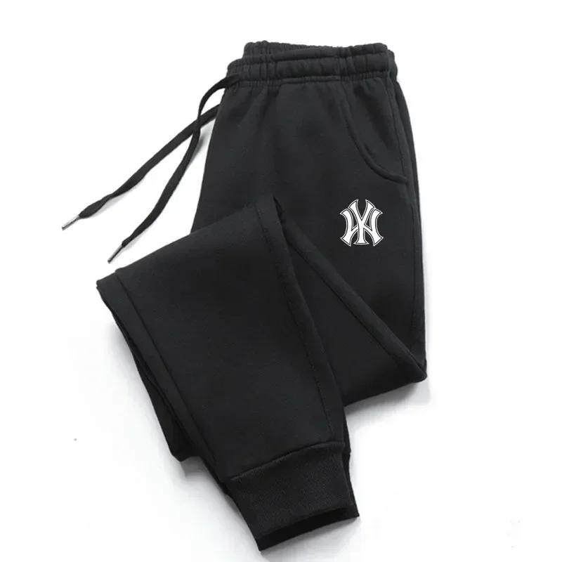 Viser de survêtement de jogging en coton pour hommes, pantalons respirants sportifs, pantalons de co