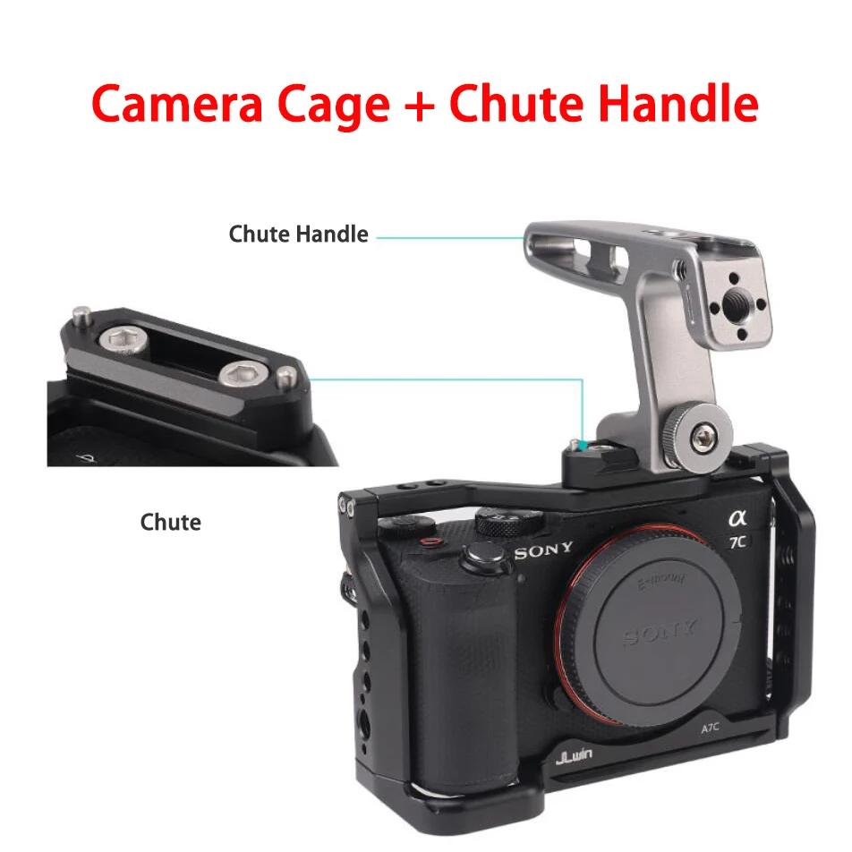 JLwin kit de Cage de caméra extension de protection du corps cage complète adapté pour Sony A7C Cage