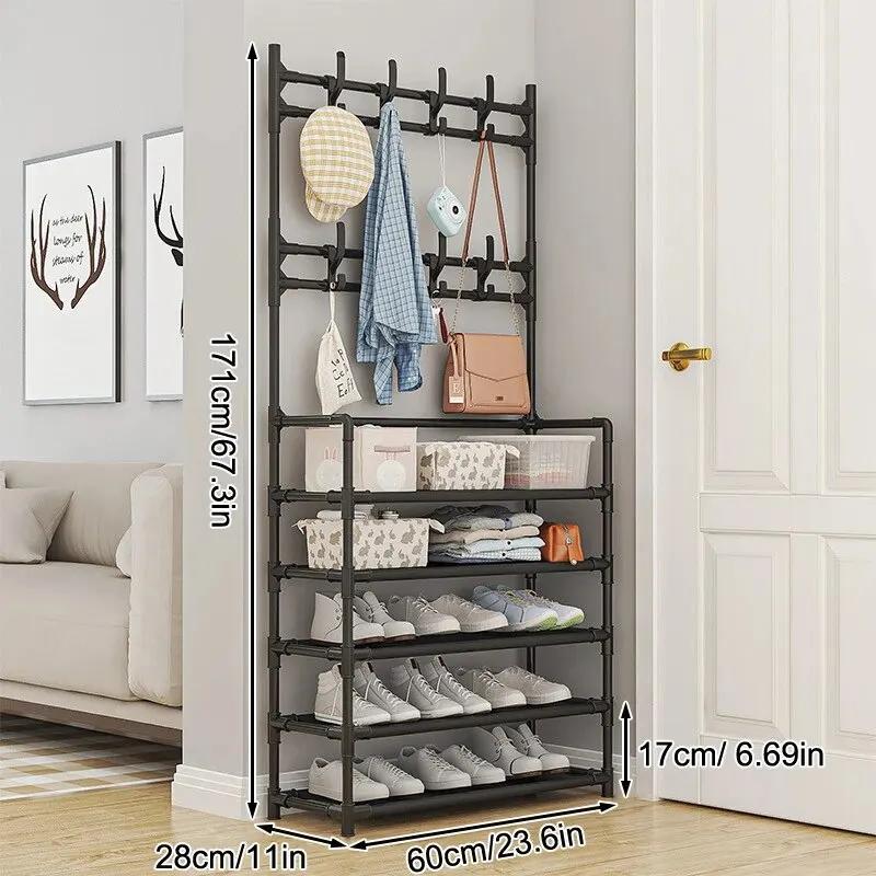 Étagère à chaussures à cinq couches, étagère à chaussures Simple, support de rangement intégré, étag