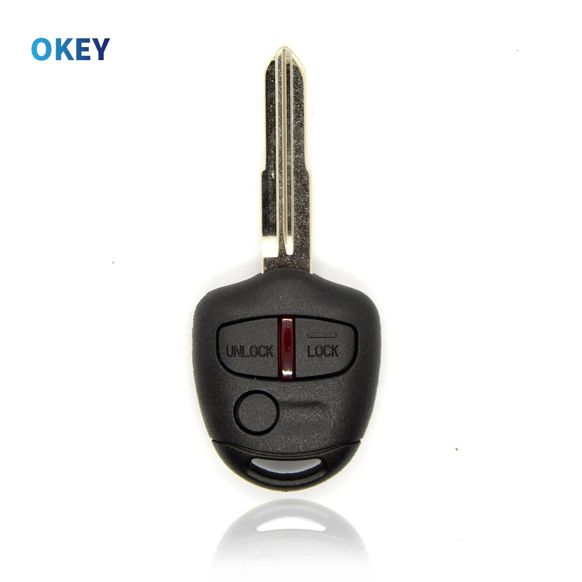 Okey – coque de clé télécommande de voiture, pour Mitsubishi Lancer EX Evolution Grandis Outlander T
