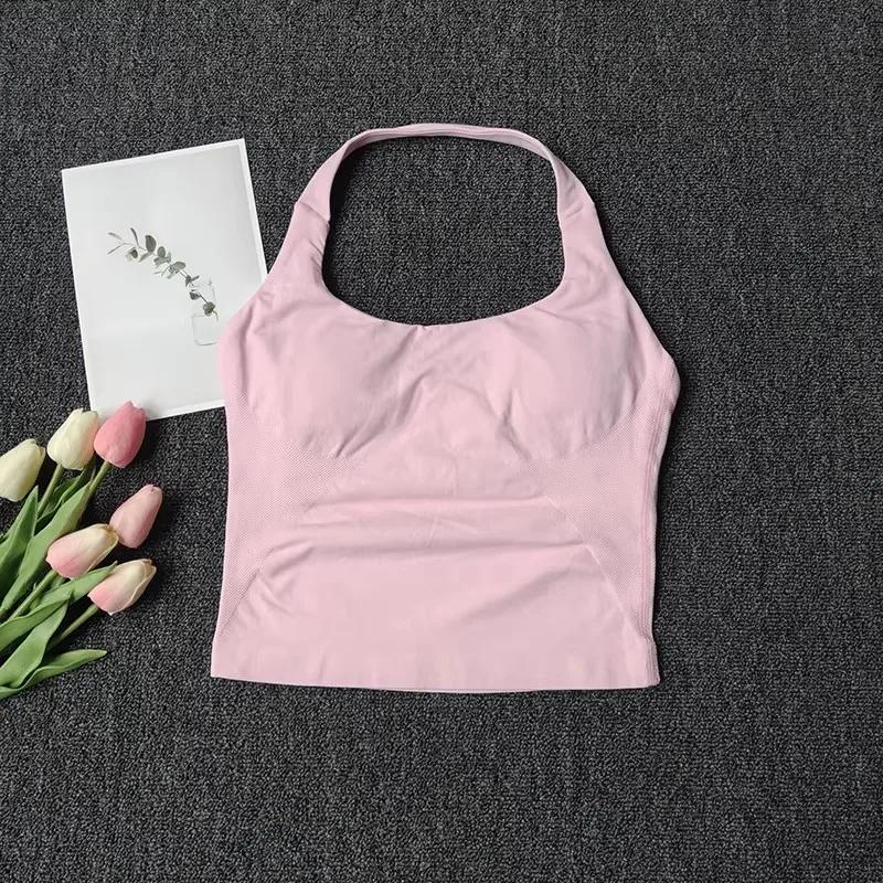 Bralette dos nu à col carré pour femme - Bretelles épaisses, coupe ajustée, coussinets amovibles, id