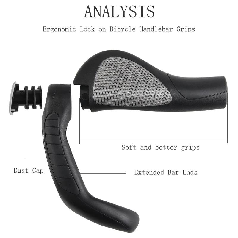 ERGON – poignées de guidon de vélo ergonomiques, GP1 GP3 GP5, vtt, extensible, verrouillable, en cao