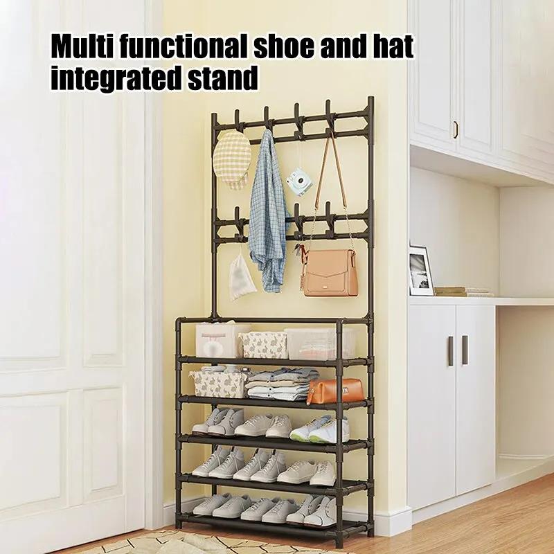 Étagère à chaussures à cinq couches, étagère à chaussures Simple, support de rangement intégré, étag