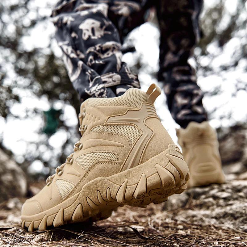 Bottes entraînement combat homme plein air camping anti-usure rapide randonnée pêche chasse tactique