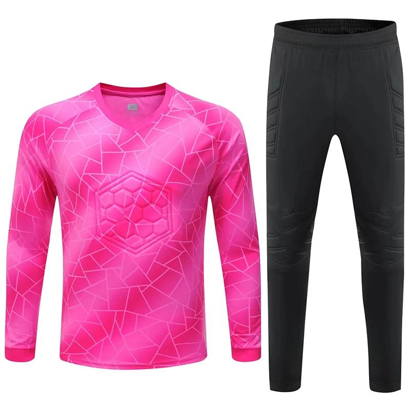 Uniforme de gardien de but de Football pour hommes et enfants, éponge de protection à manches longue