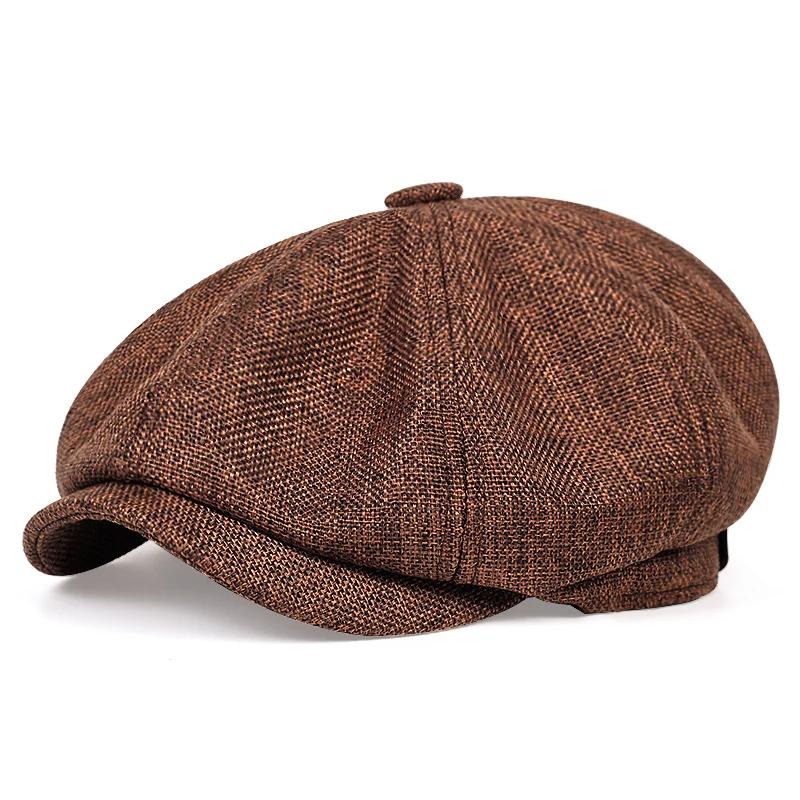 Hommes décontracté gavroche chapeau printemps automne rétro béret chapeaux sauvage chapeaux décontra