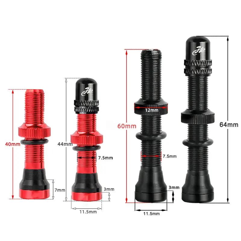 Deemount 2 pièces vélo Tubeless Schrader mamelon A/V vannes noyau en laiton CNC usiné anodisé pour v