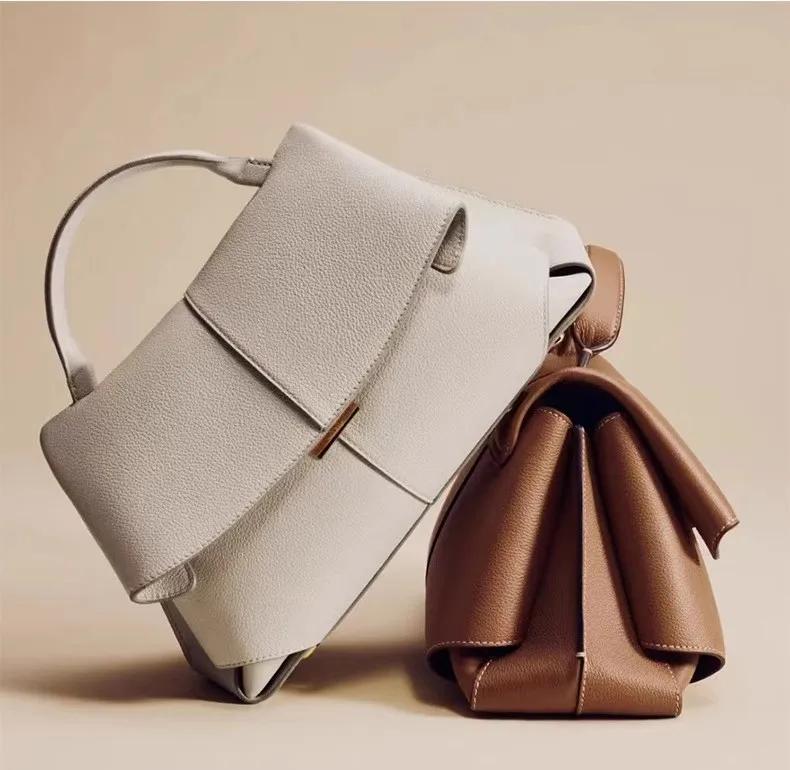 Sac Smile, sac pour femme de niche française, sac à main plissé haut de gamme, sac bandoulière, sac