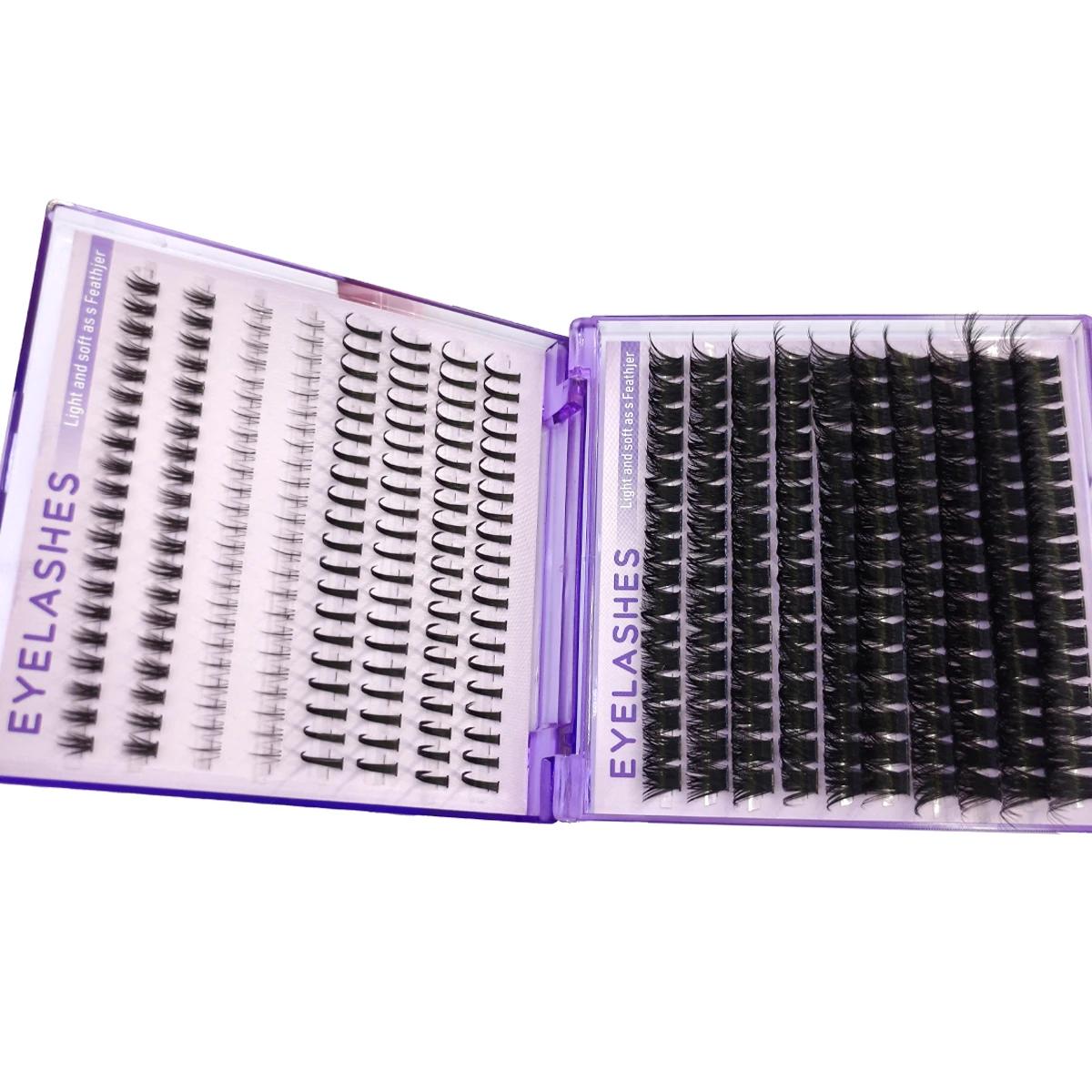 Kit de grappes de cils pointes de cils grappes de cils Volume inférieur cils individuels bricolage E