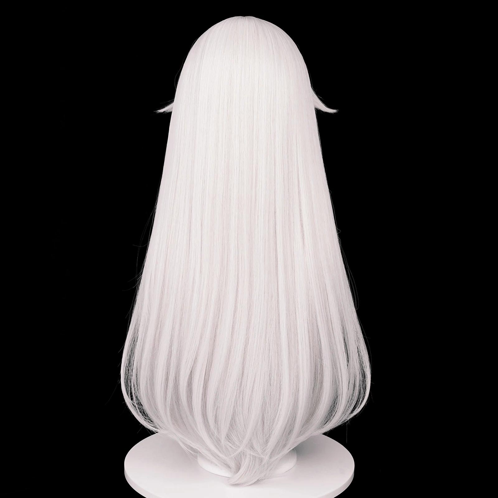 MSIWIGS – perruques de Cosplay synthétiques longues et lisses, cheveux blancs résistants à la chaleu