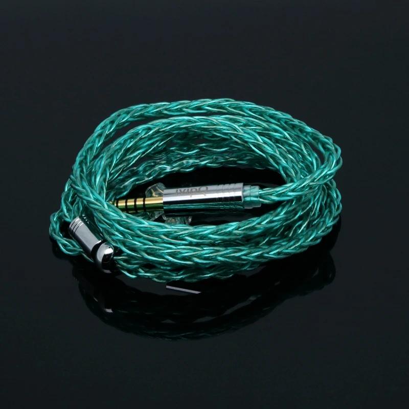 Câble de mise à niveau pour écouteurs ivipQ-502, graphène plaqué argent OCC, avec 3.5mm/4.4mm MMCX/0