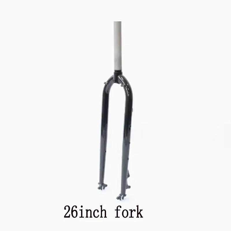 Fourche de vélo de randonnée en acier, accessoires de vélo, 26/27, 5, 29 pouces, 28.6mm