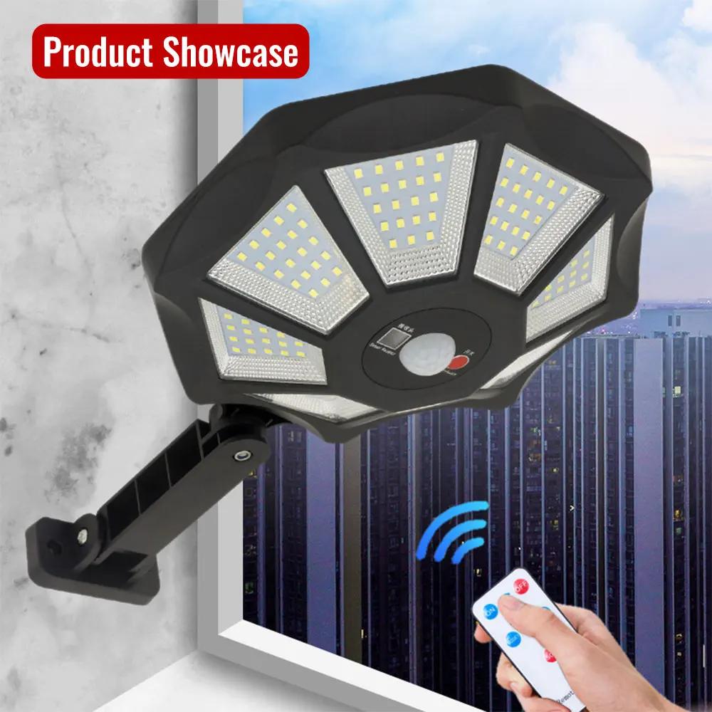 Lampes solaires LED étanches avec détecteur de mouvement, budgétaire de sécurité extérieur, applique