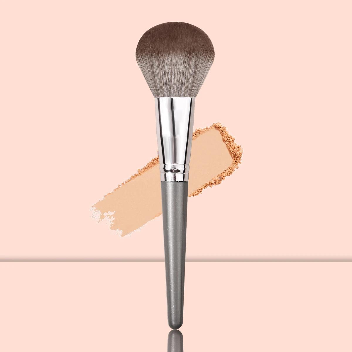 1 pièces de haute qualité moelleux doux grand pinceau à poudre poudre fard à joues brosse de réparat