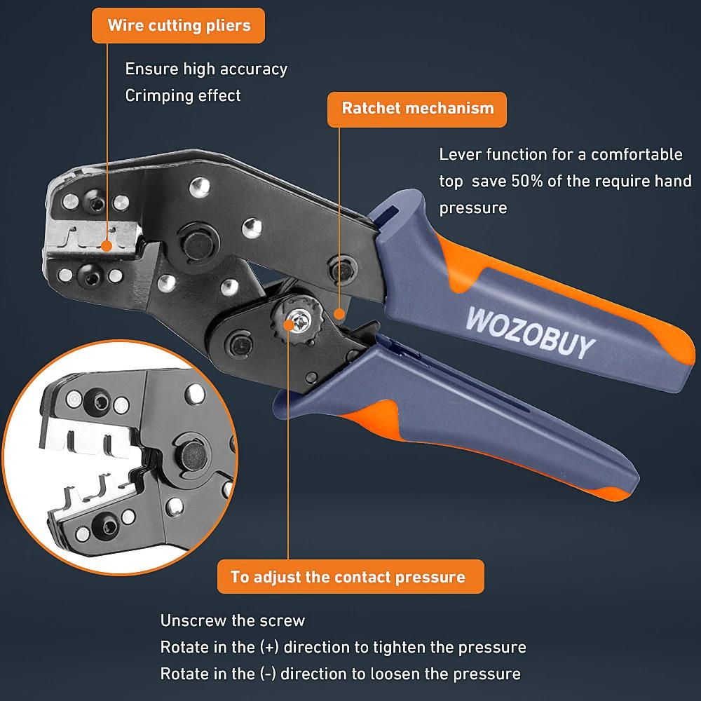 Kit d'outils de sertissage de fil SN-01BM AWG 28-20 (0.08-0,5 mm²), pince à sertir pour connecteurs