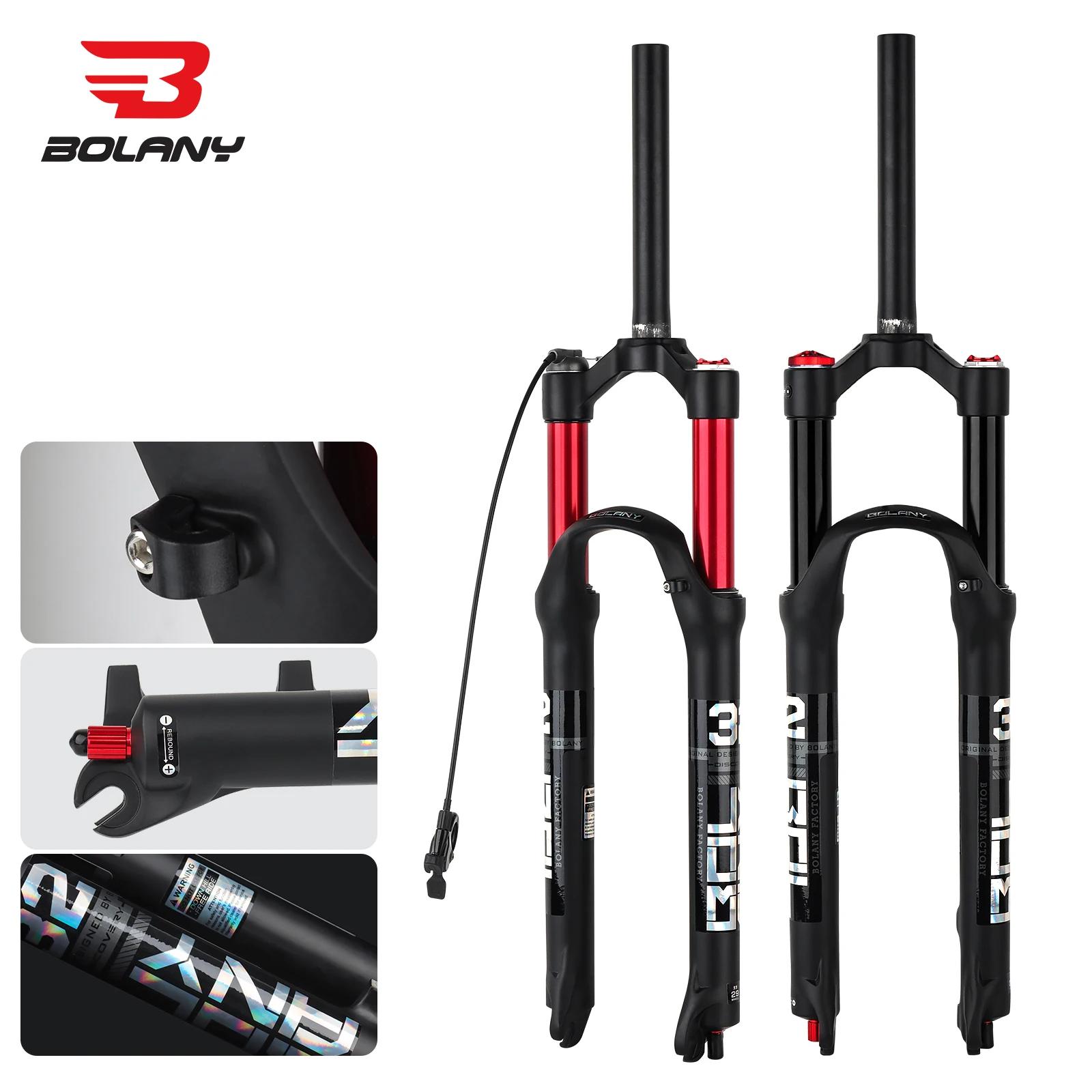 Fourche VTT BOLANY alliage magnésium suspension air - 26/27.5/29 pouces dégagement rapide
