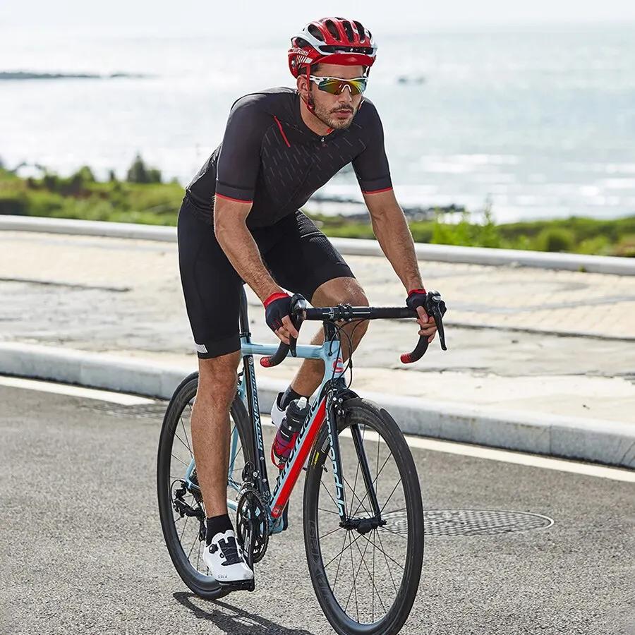 Cuissard à bretelles de cyclisme pour hommes et femmes, vêtements de vélo Bretelle, collants VTT pou
