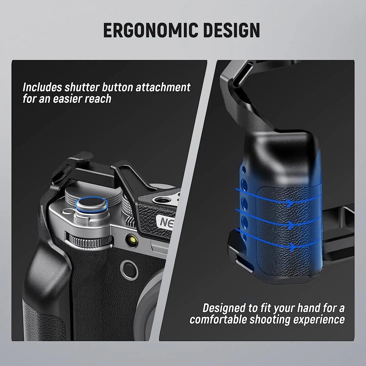 Cage complète pour appareil photo NEEWER compatible avec Fujifilm X-T5, Rig vidéo en aluminium pour
