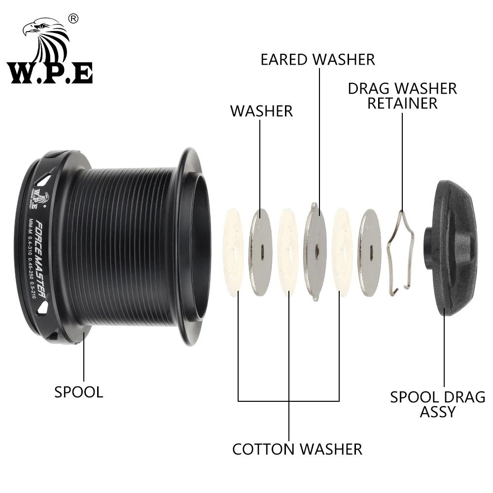 W.P.E-Moulinet de pêche à la carpe FM9000, 9 + 1 roulements à billes, rapport d'engrenage 4.4:1, bob