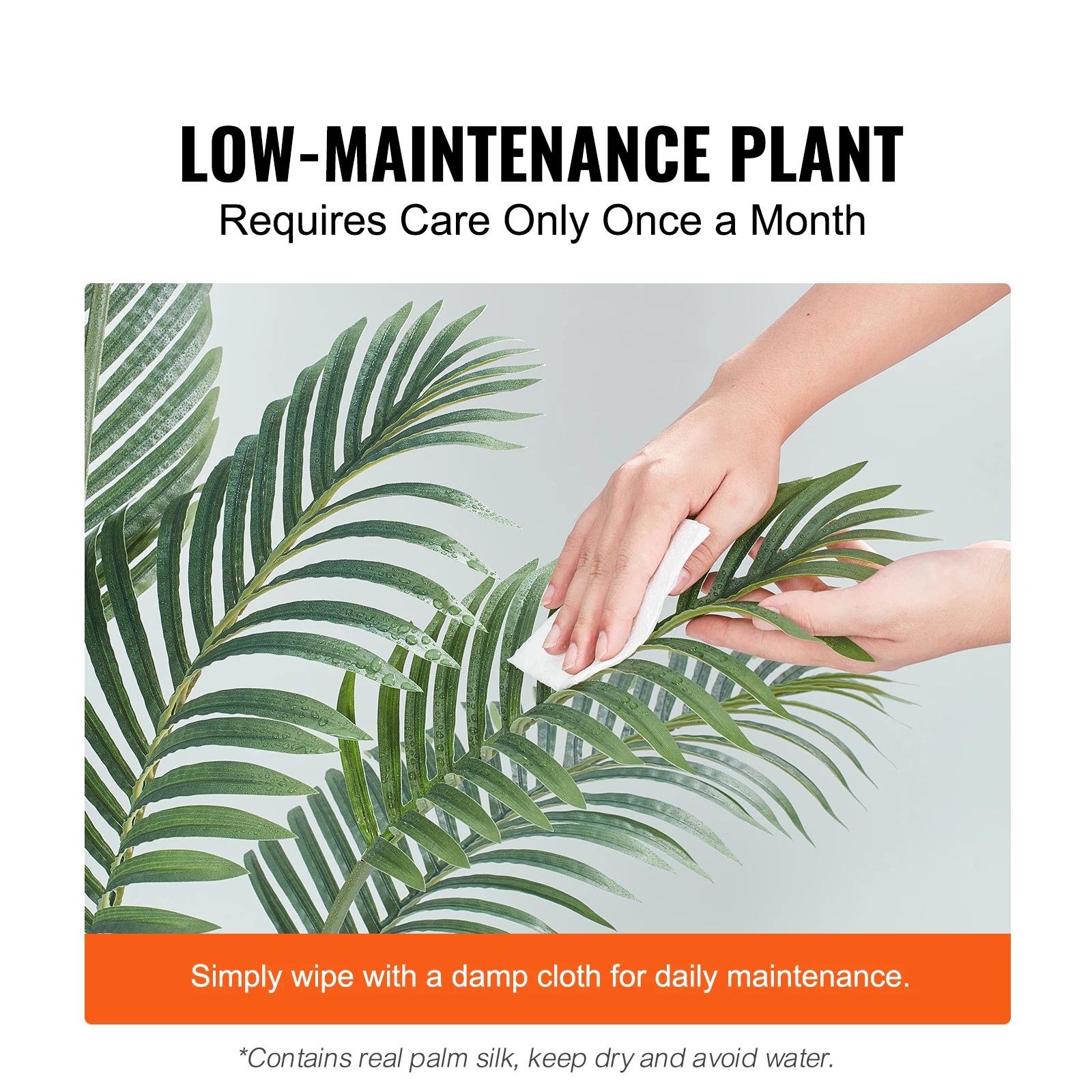 SucceBuy palmier artificiel 4/5/6 pieds fausse plante matériau PE sécurisé et Protection d'inclinais