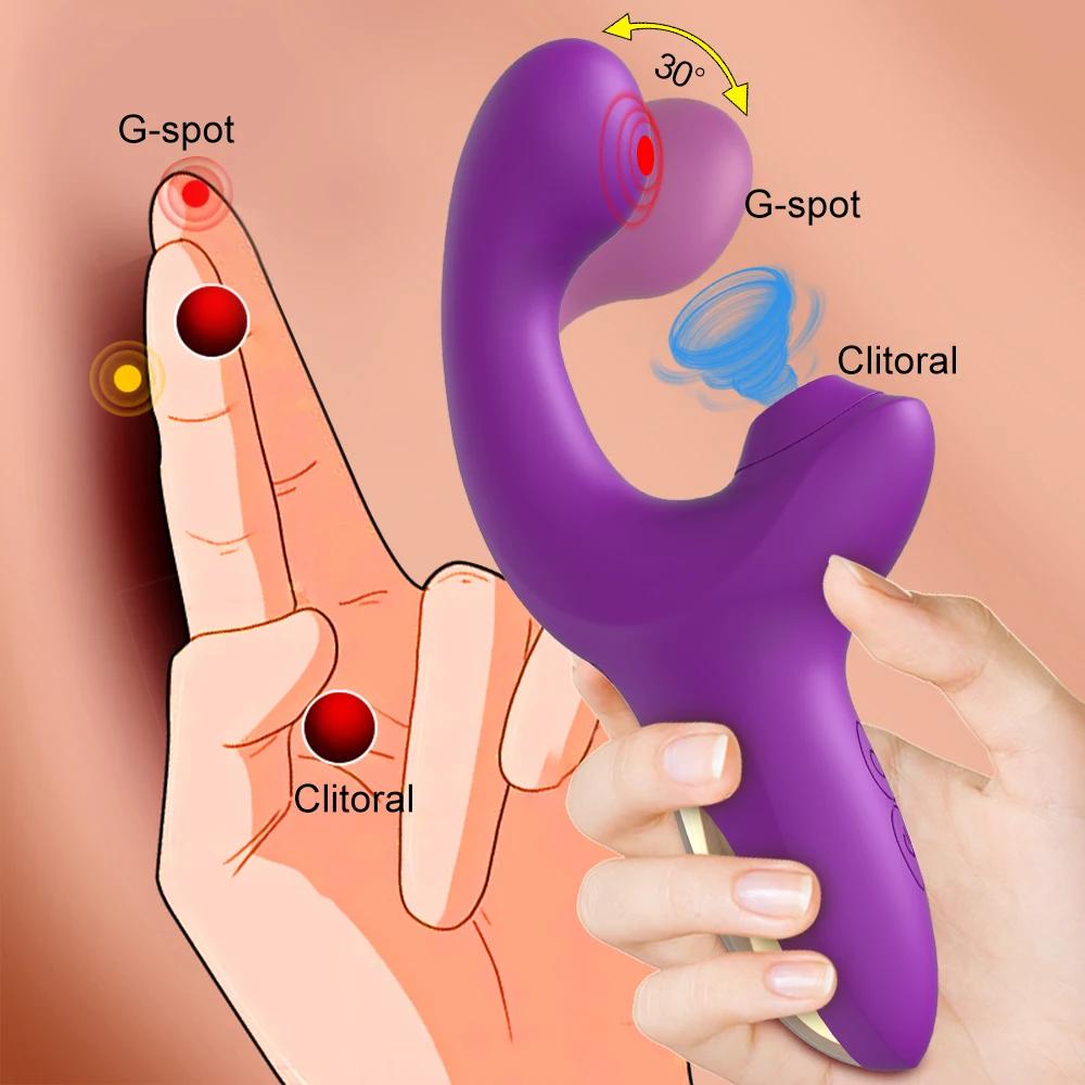 Vibromasseur gode injuste pour femme, ventouse de clitoris sous vide, produits pour adultes, jouet s