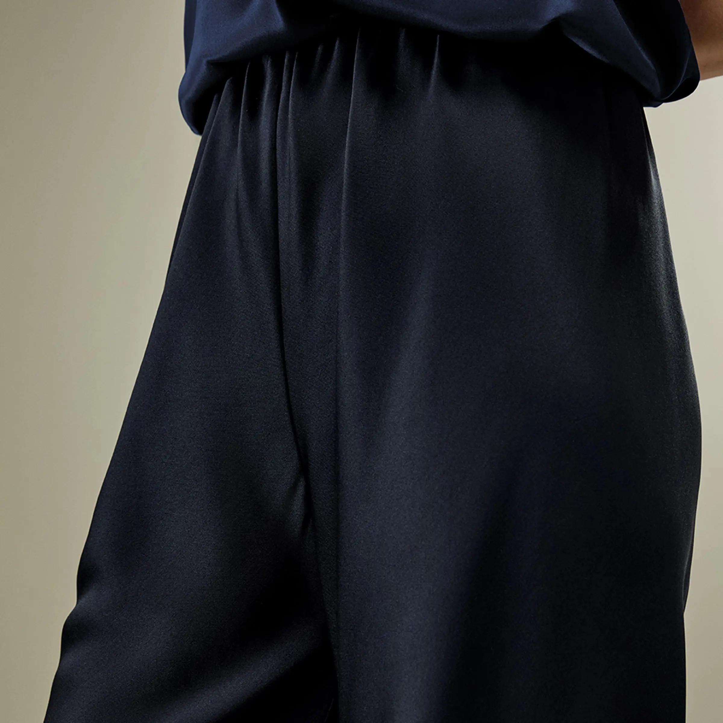 LILYSILK Pantalon en soie coupe biais pour femme - Style minimaliste - Coupe décontractée pour plusi