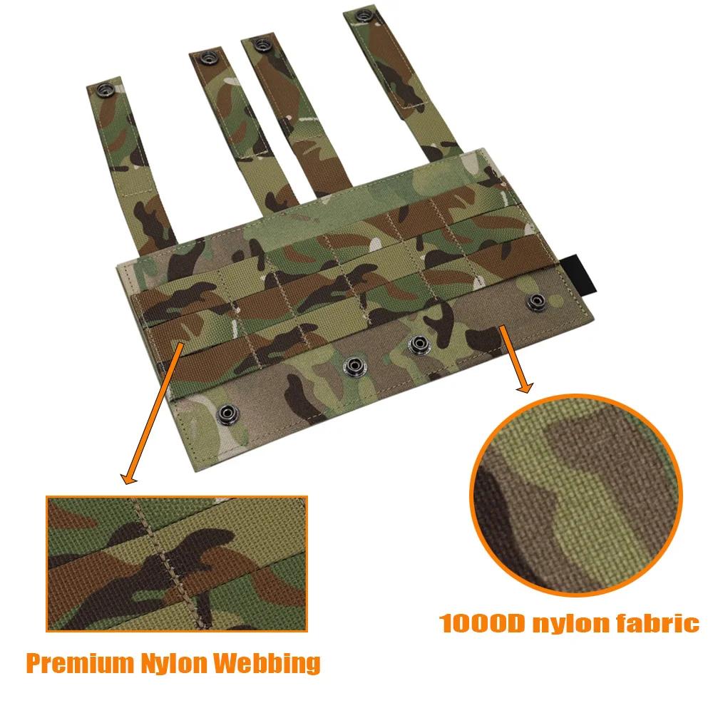 Gilet tactique en Nylon 1000D, nouveau Style, Patch Molle, panneau adaptateur, convertisseur à croch