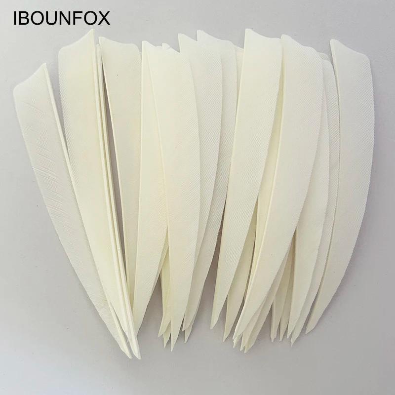 Plumes de flèche blanches pour bricolage, plumes de dinde, plumes de tir à l'arc, accessoires d'arc