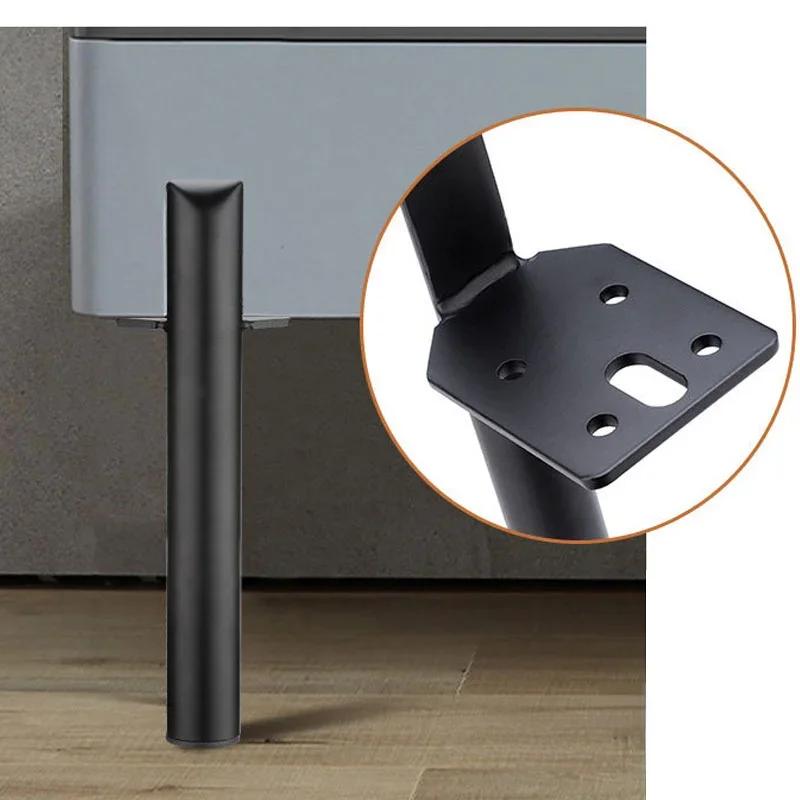 Pieds de Meubles Montés, en Métal, pour Table Basse, Canapé, Côté Armoire, 4 Pièces