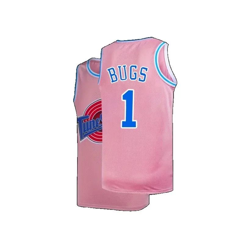 Maillot de basket-ball brodé rétro pour hommes, coupe ample, respirant, gilet de sport, débardeur po