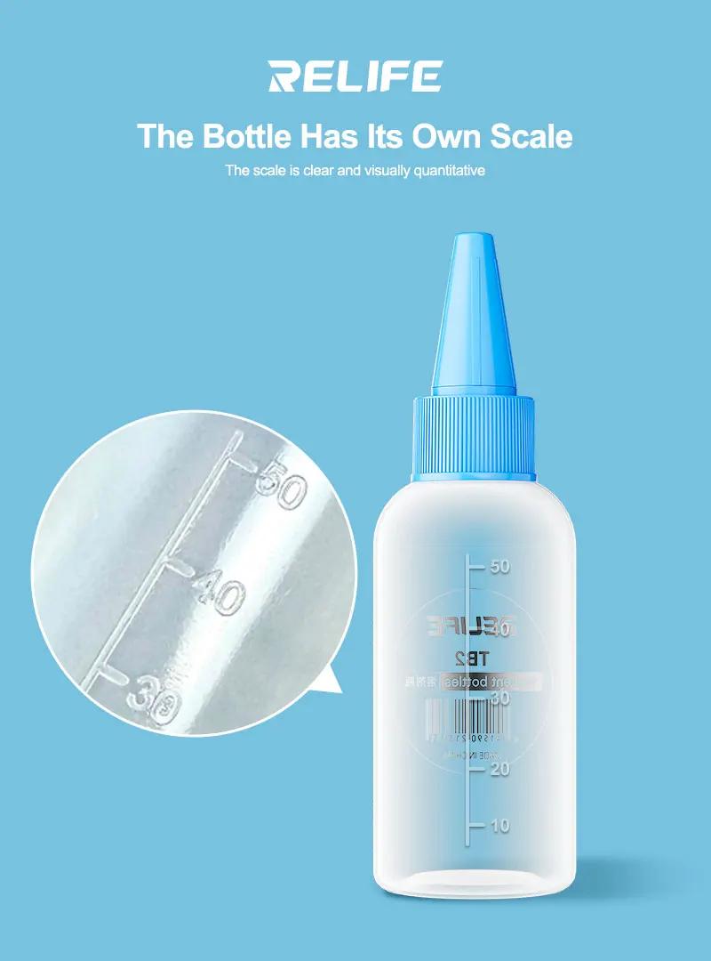 Bouteille en plastique vide TB2 de 50ML, 5 pièces, bouteille à presser pour réparation de téléphone,