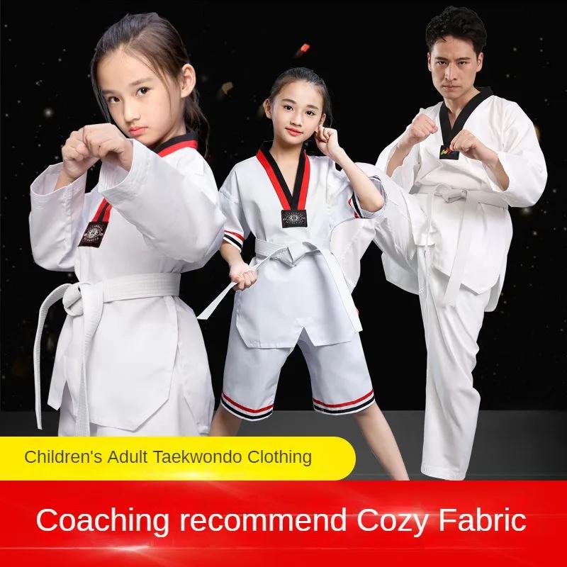 Vêtements Taekwondo hommes femmes pur coton manches longues entraînement résistant usure