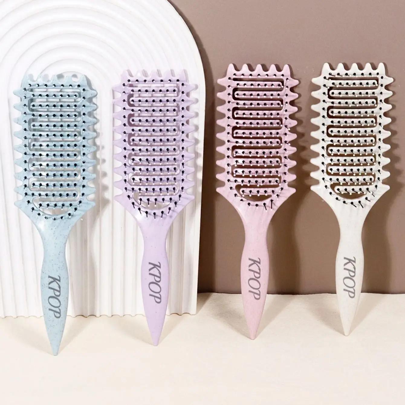 Brosse à friser KPOP - Poils en nylon et manche ABS pour créer une coiffure bouclée Spécial pour per