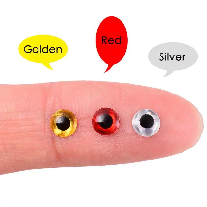 100 pièces leurre de pêche oeil 3D 3mm 4mm 5mm 6mm 7mm 8mm 9mm 10mm 12mm simulation leurres de pêche