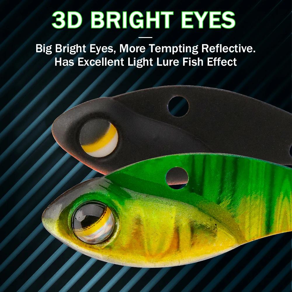 GOBASS 5 pièces Mini métal VIB lame gabarit leurre de pêche 25mm 3g coulant Vibration appâts artific