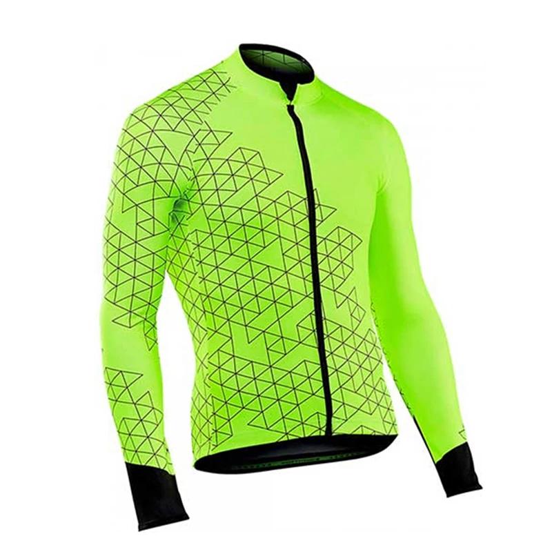 Vêtements de vélo jaune Fluorescent pour hommes, vêtements de course sur route, chemise de vélo resp