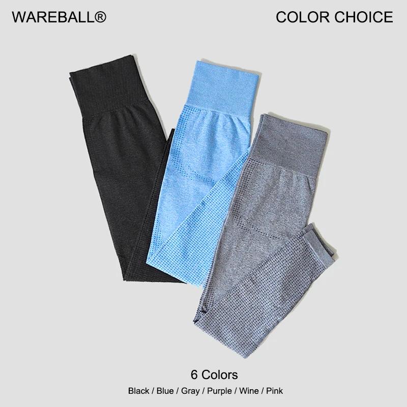 WAREBALL sans couture femmes énergie Leggings Fitness course pantalons de Yoga taille haute Leggings